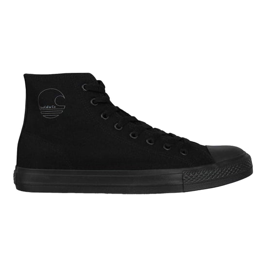 SoulCal Hoge canvas sneakers met logo voor heren (Zwart) - Image 1