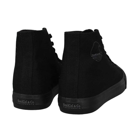 SoulCal Hoge canvas sneakers met logo voor heren (Zwart) - Image 2