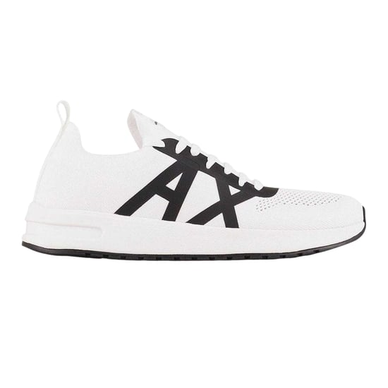 Armani Exchange Heren Logo Trainers (Wit, Zwart) - Image 1