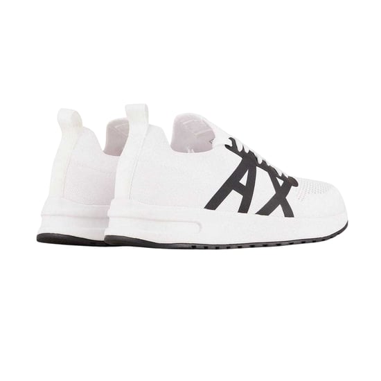 Armani Exchange Heren Logo Trainers (Wit, Zwart) - Image 2