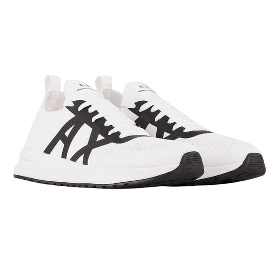 Armani Exchange Heren Logo Trainers (Wit, Zwart) - Image 3