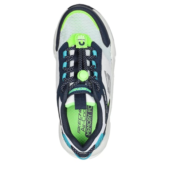 Skechers Ultrasurge instapschoenen voor kinderen (Wit, Marine) - Image 3