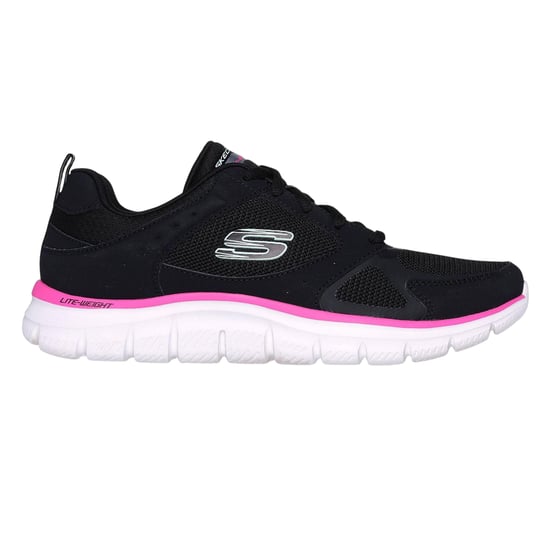 Skechers Kinderen Track Slip-on Sneakers (Zwart/Roze) - Image 1