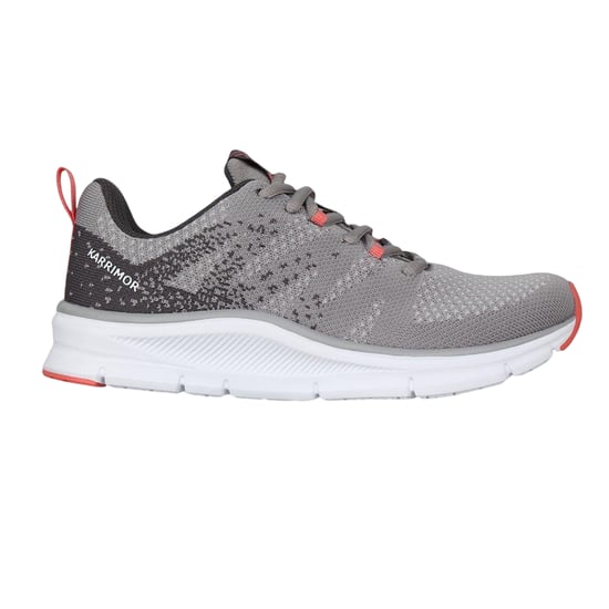 Karrimor Duma 6 Ortholite-sportschoenen voor dames (Grijs/Koraal) - Image 1
