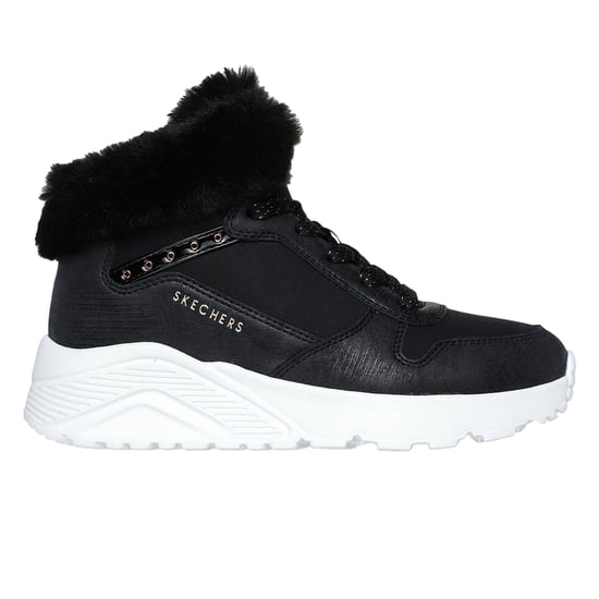 Skechers Kinderen Unolite Hoge Sneakers (Zwart/Roze Goud) - Image 1