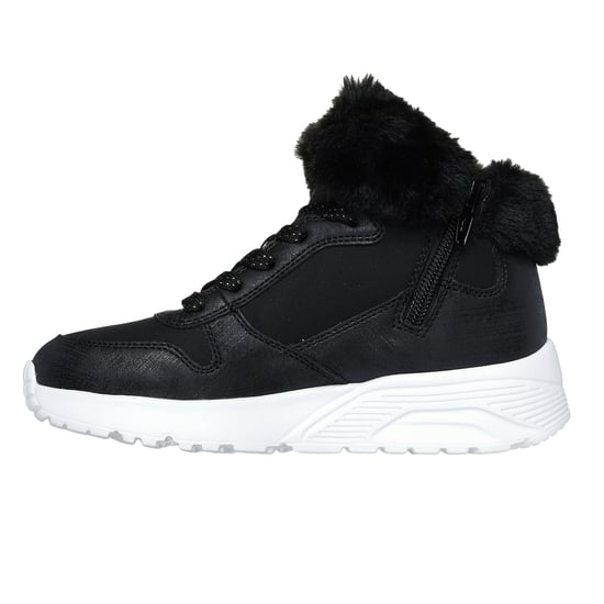 Skechers Kinderen Unolite Hoge Sneakers (Zwart/Roze Goud) - Image 2