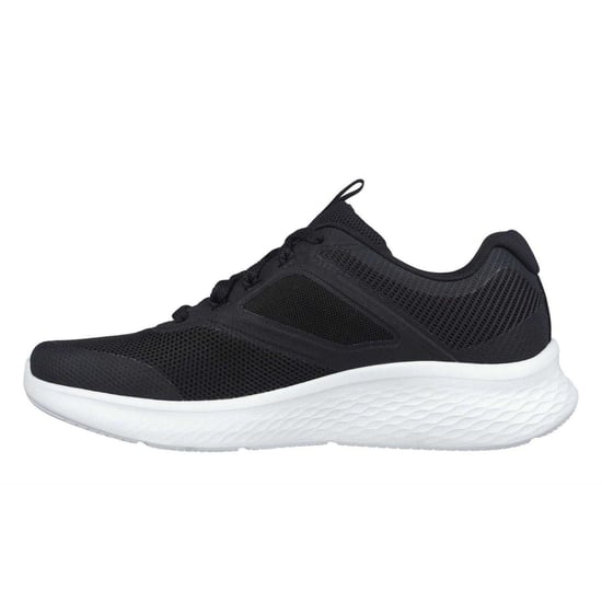 Skechers Hotmelt-sportschoenen met vetersluiting van mesh voor dames (Zwart, Wit) - Image 2