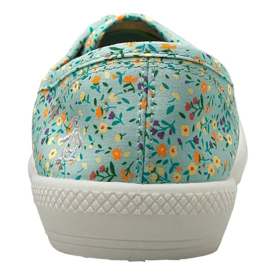Penguin Anita Canvas Dames Sage Bloemige Hakken - Image 3