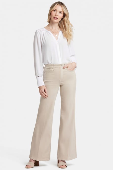 Mia Palazzo Jeans In Petite Met Hoge Taille - Image 1
