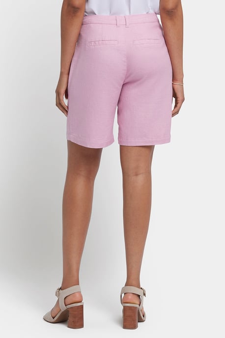 Relaxed Shorts In Stretch Linnen - Image 2