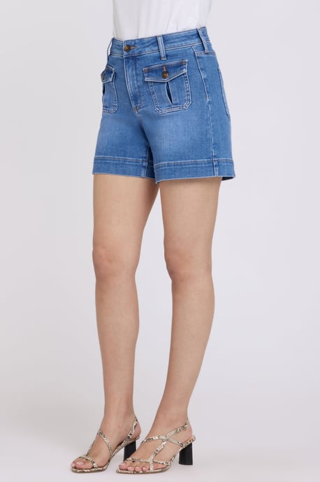 Berkyn Ontspannen Denim Shorts Met Hoge Taille - Image 3