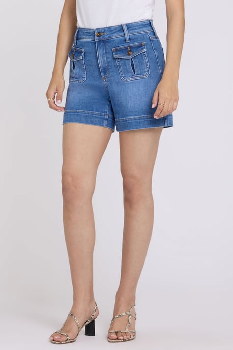 Berkyn Ontspannen Denim Shorts Met Hoge Taille - Image 4