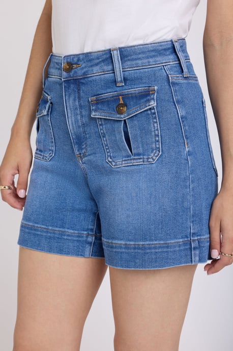 Berkyn Ontspannen Denim Shorts Met Hoge Taille - Image 5