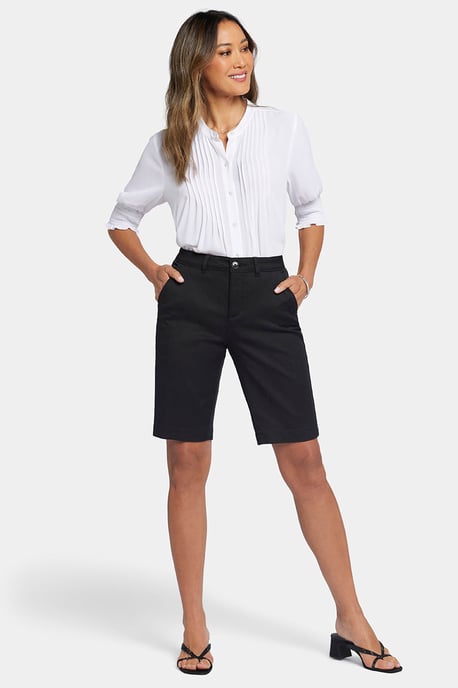 Bermuda Shorts In Rekbare Twill - Image 1