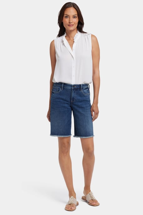 Lilly Denim Shorts Met Rafelige Zooms - Image 1