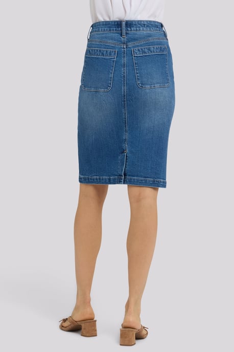 Hoge Taille Denim Rok - Image 2