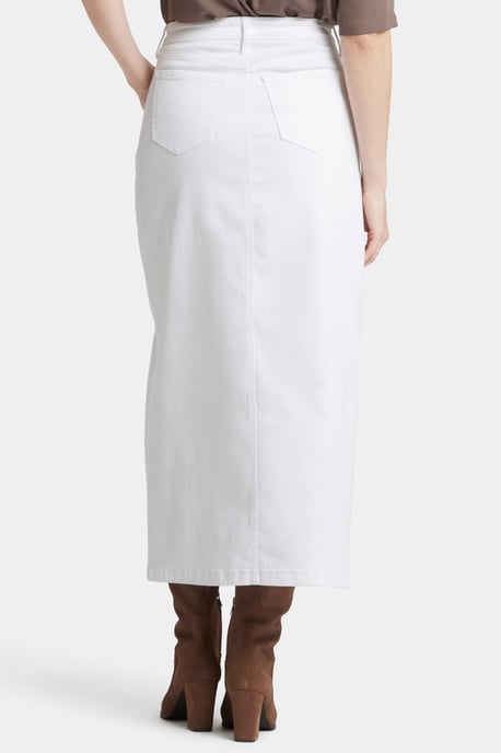Hoge Taille Lange Rok Met Centrumsplit - Image 2