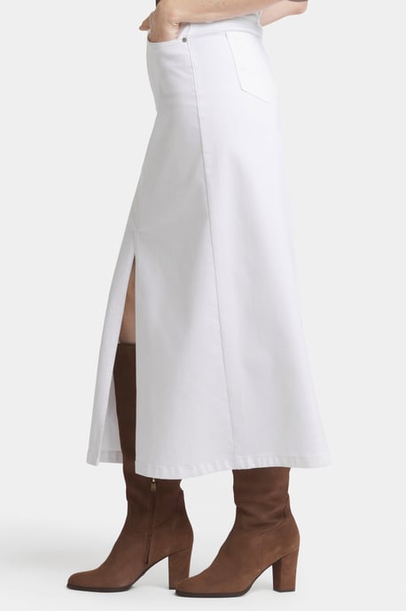 Hoge Taille Lange Rok Met Centrumsplit - Image 3