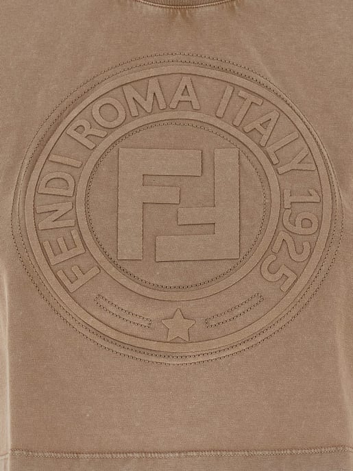 Fendi Bruine Katoenen T-Shirt - Image 4