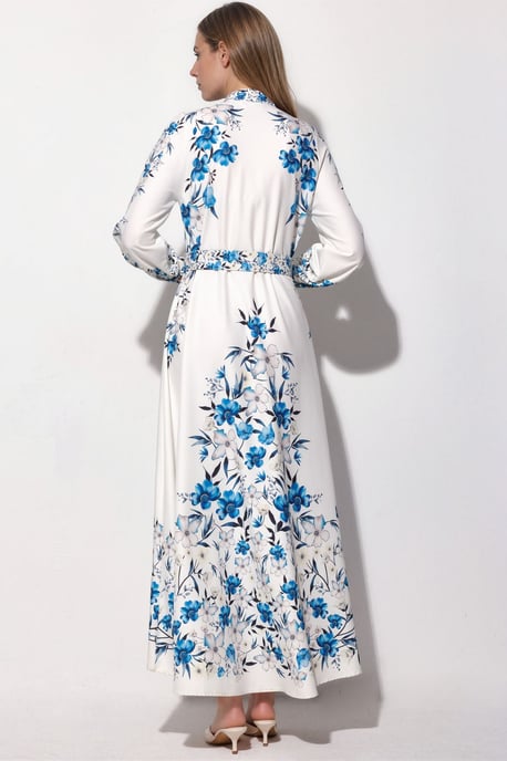 Floral Taille Maxi Hemdjurk - Image 3