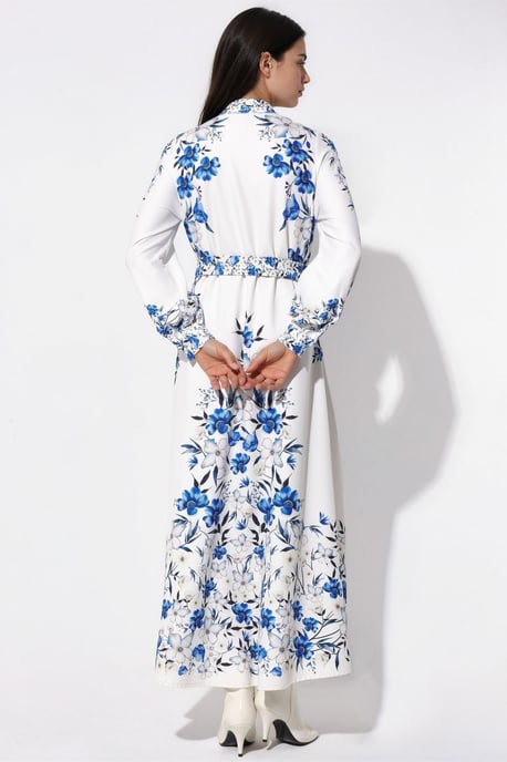 Bloemrijke Maxi Hemdress met Ceintuur - Image 3