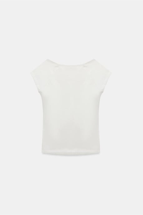 Vrouwen Slim Fit V-Hals Katoenen T-Shirt - Image 6