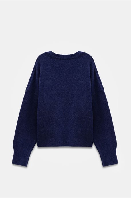 Vrouwen V-hals Geribbelde Breisweater - Image 6