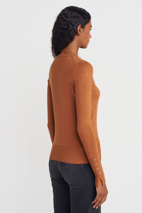Geribbelde Crew Neck Slim Fit Trui - Image 2