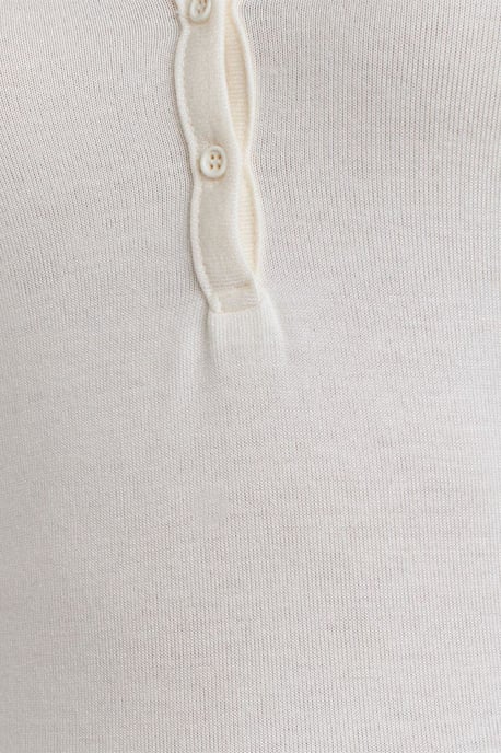 Slim Fit V-hals Knopenblouse - Image 4