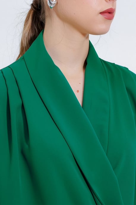 Sjaalkraag Losse Pasvorm Blouse - Image 5