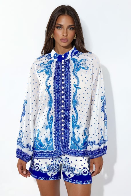 Paisley Geweven Playsuit Met Strikdetail - Image 5