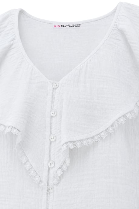 Katoenen V-hals Mouwloze Blouse - Image 2