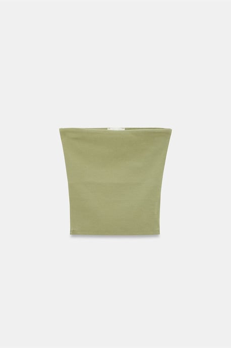Strapless Bodycon Bandeau Blouse - Image 5
