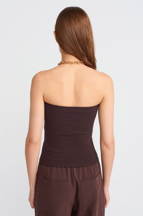 Strapless Bodycon Bandeau Blouse - Image 2