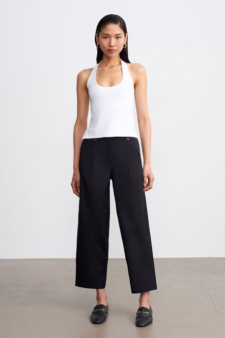 Halternekkleding Met Uitsnijding Slim Fit Blouse - Image 4