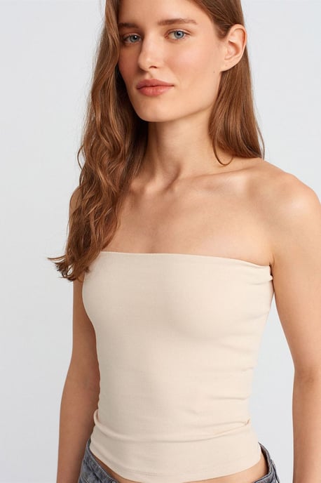 Strapless Bodycon Bandeau Blouse - Image 4