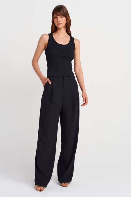 Geribbelde Mouwloze Slim-fit Blouse - Image 4