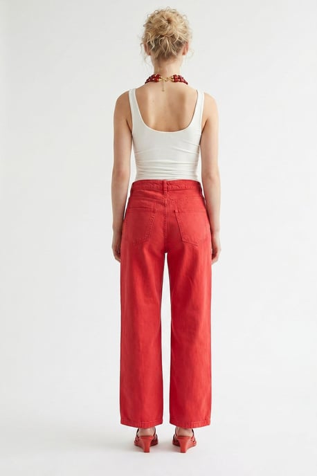 Hoge Taille Wijde Denim Jeans - Image 6