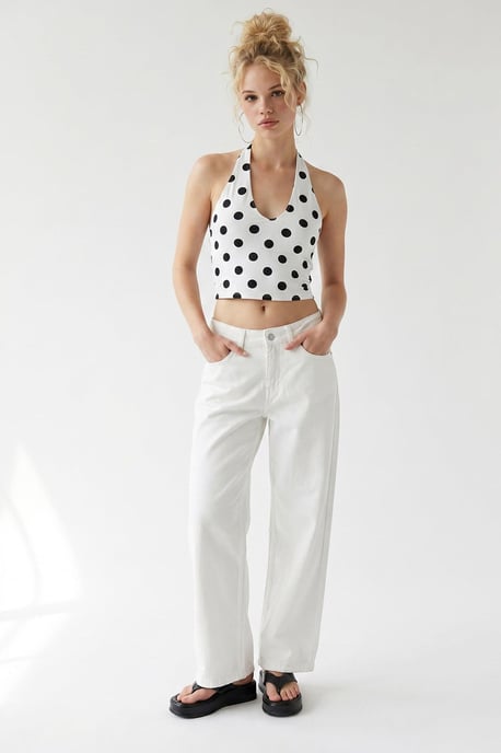 Hoge Taille Wijde Denim Jeans - Image 1