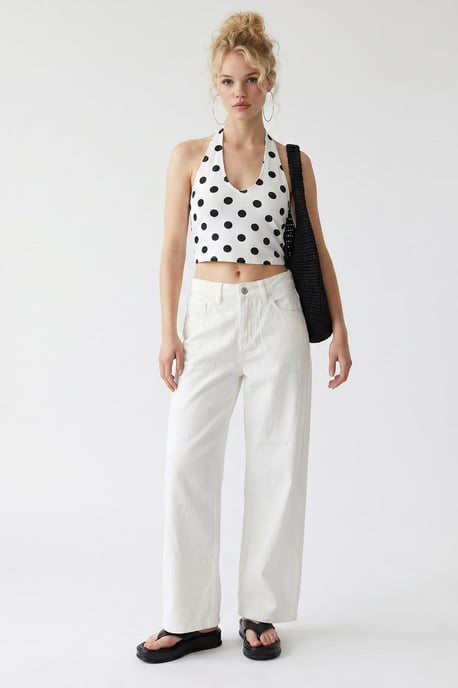 Hoge Taille Wijde Denim Jeans - Image 4