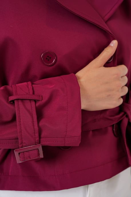 Korte Bouwde Trenchcoat - Image 5