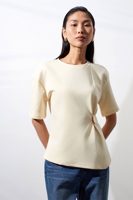 Dames T-shirt met ronde hals en korte mouwen - Image 3