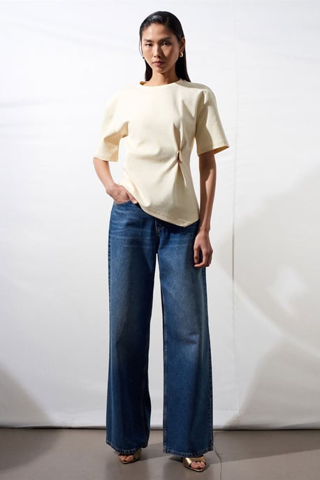 Dames T-shirt met ronde hals en korte mouwen - Image 4