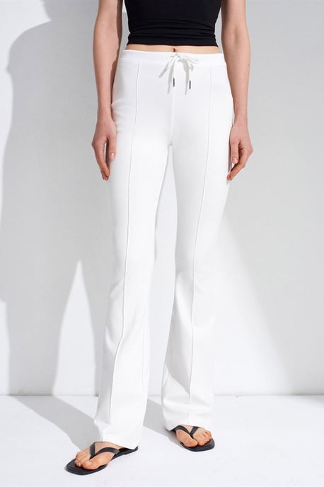Mid-Waist Flare Jersey Broek met Touwtje - Image 3