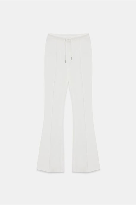 Mid-Waist Flare Jersey Broek met Touwtje - Image 5