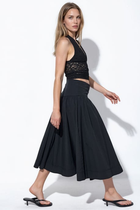 Hoge Taille A-Lijn Midi Rok - Image 2