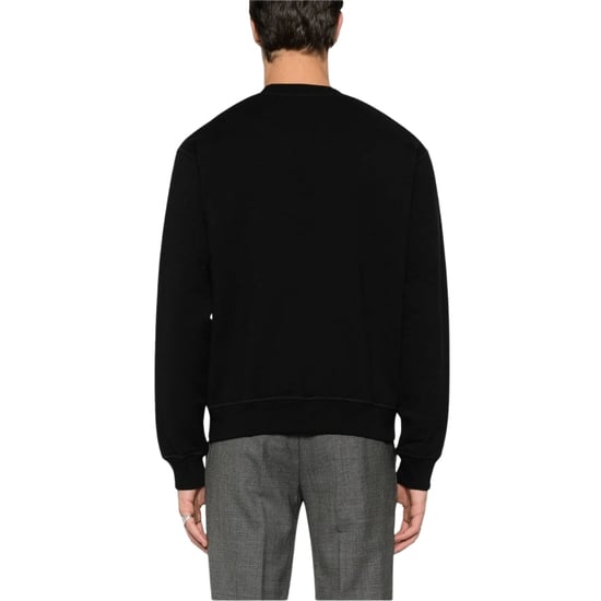 Dsquared2 D2 Trui Met Paillettenlogo, Zwarte Ronde Hals - Image 3