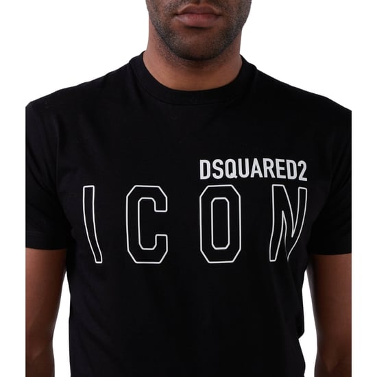Dsquared2 Icon Outline Logo Zwart T-shirt - Image 6