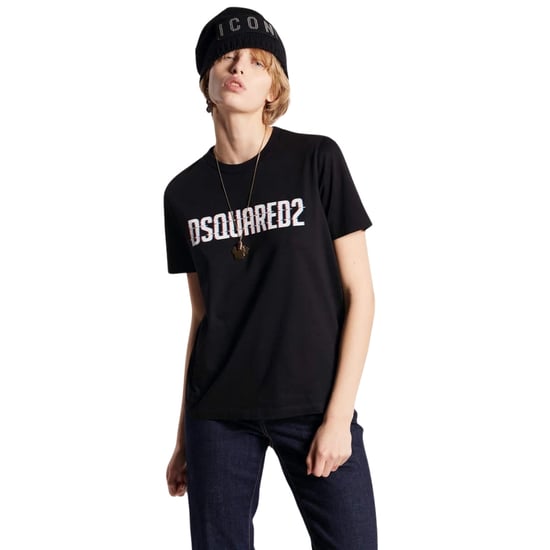 Dsquared2 T-shirt Met Logo-opdruk En Ronde Hals, Zwart - Image 4