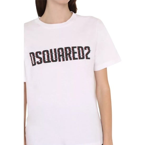 Dsquared2 T-shirt Met Logo-opdruk En Ronde Hals, Wit - Image 5